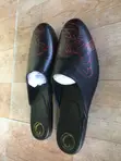 Italian Half Cover Shoes - Black Leather - 1