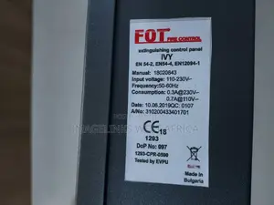 FOT FM-200/Novec1230 Fire Suppression System Panel