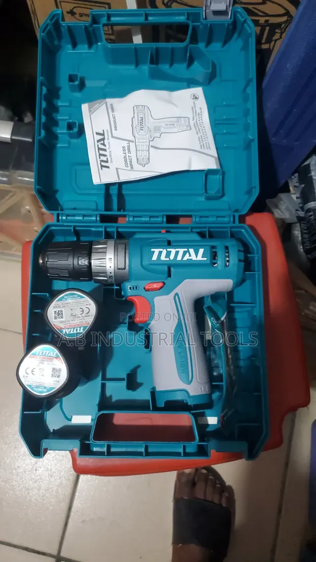 Total 12V Cordless Drilling Machine with Impact - 1