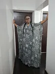 Adire Chiffon Kaftan/Bubu Dress - 3