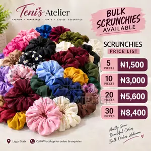 Teni's Atelier Bulk Scrunchies