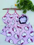 3-in-1 Nightwear Set: Short, Singlet & Bonnet - 1