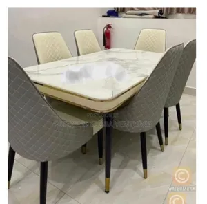 Luxury Executive Marble Dining Set (6-Seater)