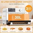 Voscos 30L Air Fryer Oven Dehydrator Toaster Grill - 2