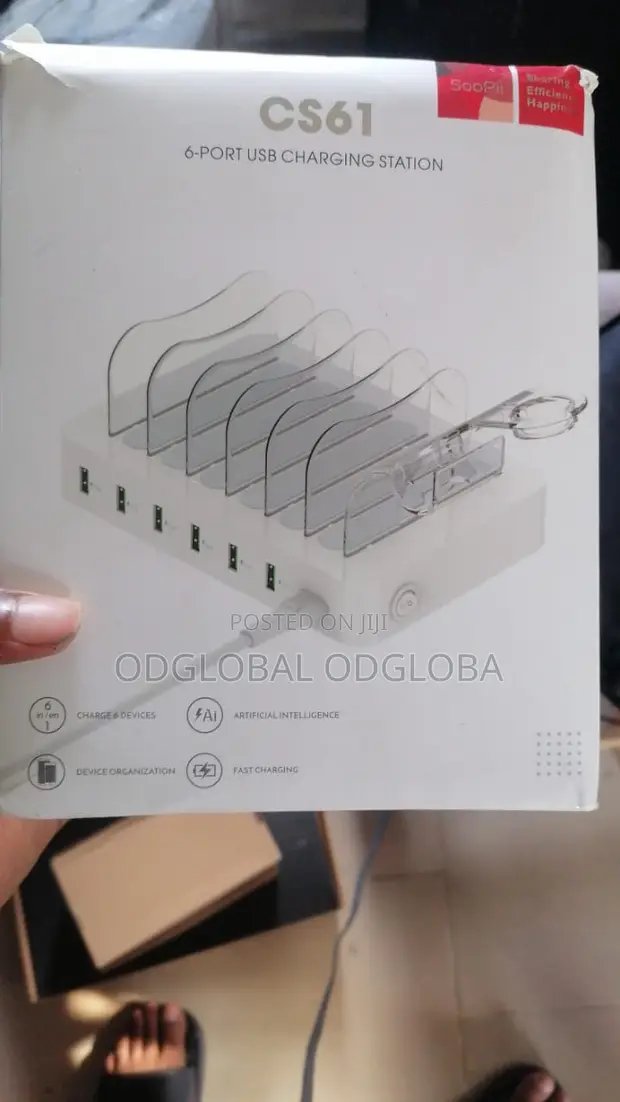 CS61 6-Port USB Charging Station, Sabon Abu - 1