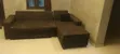 L-Shape Sofa & Glass Dining Table Set - 1