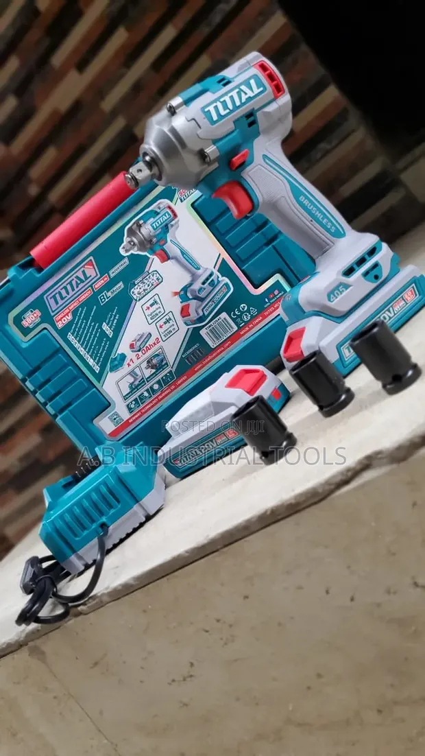 Total 20V Brushless Cordless Impact Wrench Kit - 1