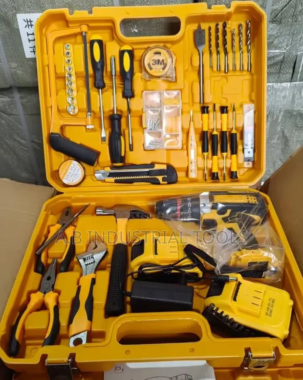 Dewalt Cordless Drill Machine da Kayan Aiki - 1
