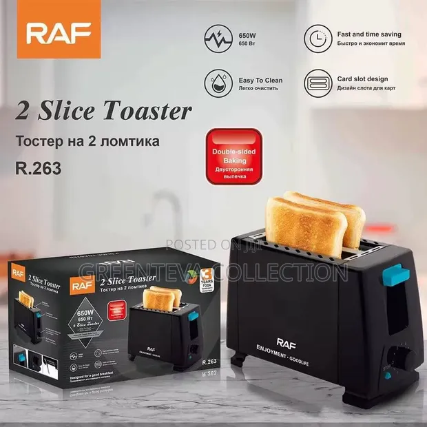 RAF Pop-Up Toaster (4-Slice, 6 Shirye-shirye) - 1
