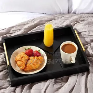 Quality 3-in-1 Bamboo Black Tray