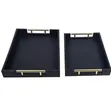 Quality 3-in-1 Bamboo Black Tray - 3
