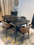 4 Seater Marble Dining Set - 1