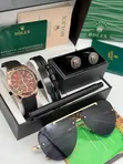 Rolex Men's Watch, Pen, Bracelet, Cufflinks & Sunglasses Set - 3