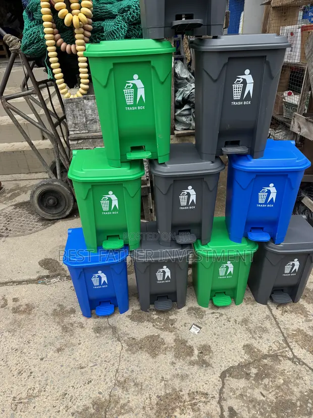 60L Imported Pedal Waste Bin - 1
