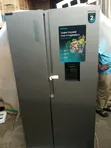Hisense Side-by-Side Fridge with Dispenser - 529L, Gray - 2