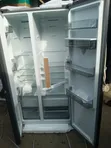 Hisense Side-by-Side Fridge with Dispenser - 529L, Gray - 4