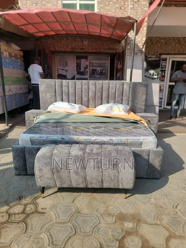 6x6 Babban Katifa Da Aljihu A Gefuna - Grey - 1