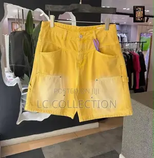 Men's Yellow Cargo Shorts - Brand New