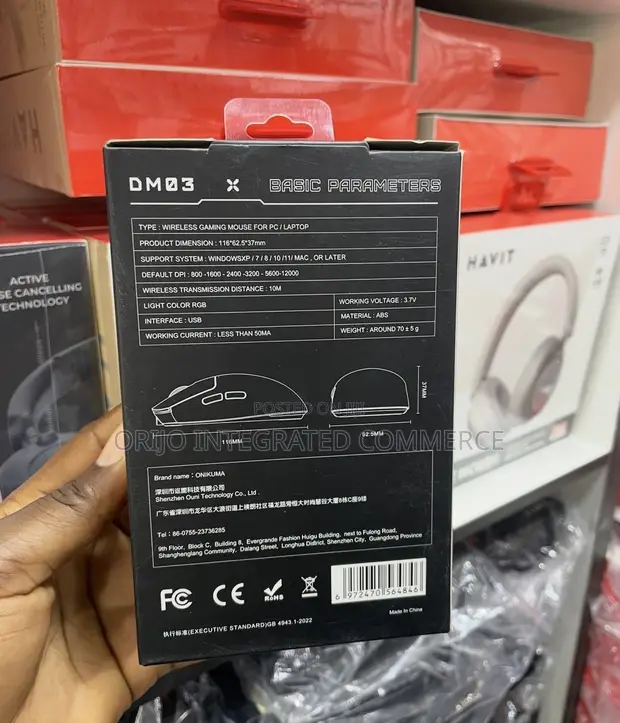 Onikuma DM03 Wireless Gaming Mouse - 1