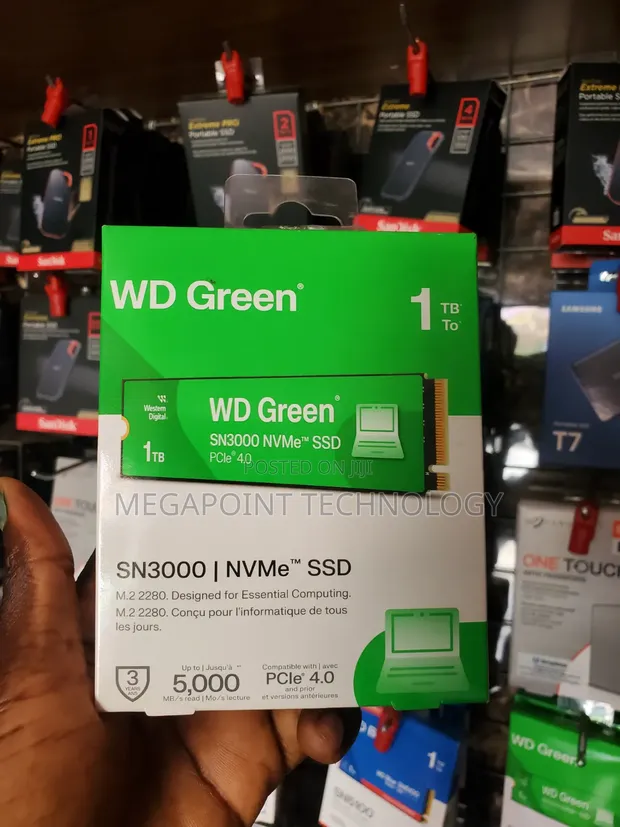 WD Green 1TB SN3000 NVMe SSD - 1