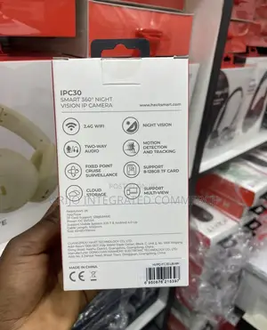 Smart 360° Night Vision IP Camera with Sound & Motion Detect