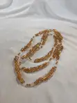 Dangaling Spiral Amber Beaded Jewelry Set - 2