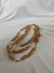 Dangaling Spiral Amber Beaded Jewelry Set - 4