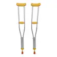 Adjustable Underarm Crutches for Fracture Recovery - 1