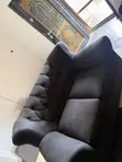 Home Interiors 8-Seater Black Sofa Set - 1