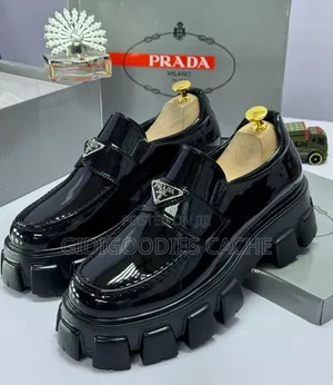 Takalmi Chunky Platform na Maza na Prada na Fata mai Sheki