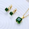 Edforce Stainless Steel 3-in-1 Crystal Jewelry Set - 1