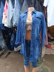 Sallallamiyar Jaket Ɗin Jean Ga Maza & Mata - 3