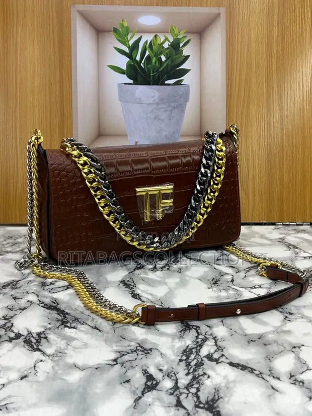 Tom Ford Crocodile-Embossed Shoulder Bag - 1