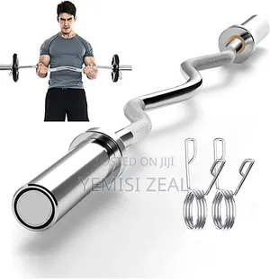 American Fitness EZ Curl Barbell (Brand New)