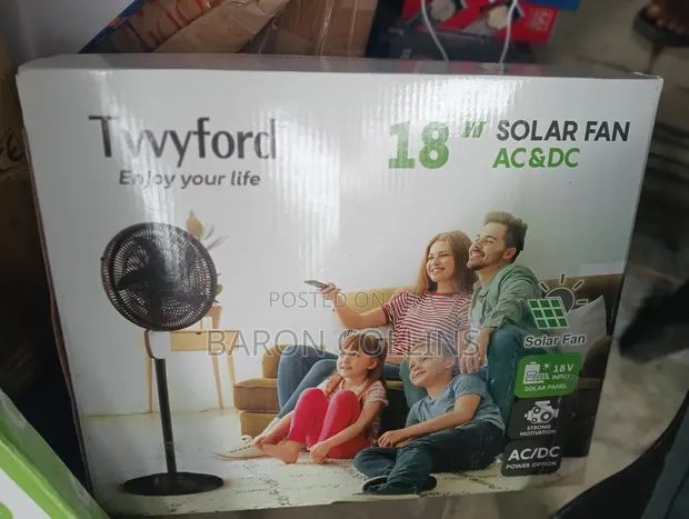 Solar AC/DC Fan 18 Inch - 1