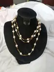 Kyakkyawar 'Yan kunne na Lu'u-lu'u, Zare Zinare & Crystal - 2