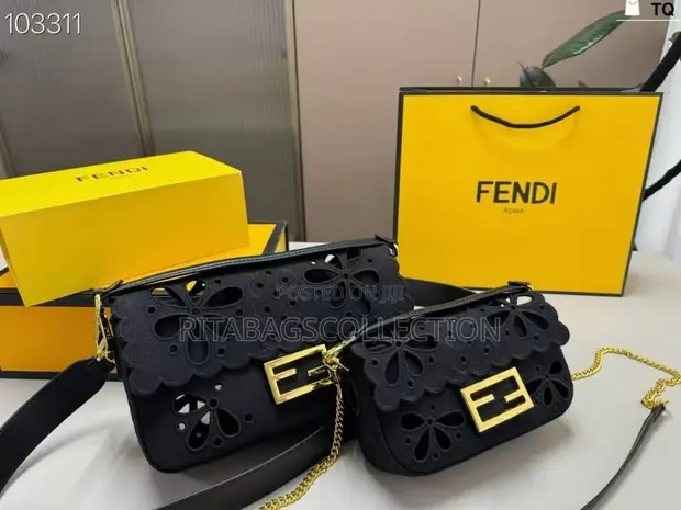 Fendi Floral À Jour Baguette & Mini Baguette Set - 1