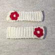 Cute Adjustable Ribbed Headband with Flower Puff for Kids - 1