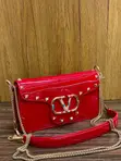 Valentino Garavani Patent Leather Shoulder Bag - 1