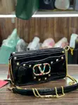 Valentino Garavani Patent Leather Shoulder Bag - 4