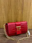 Tom Ford Croc-Embossed Leather Shoulder Bag - 2