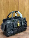 Premium Givenchy Handbag with Embossed Floral Detail - 5