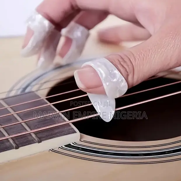 4pcs Multi-Color Guitar Finger Picks Set - 1