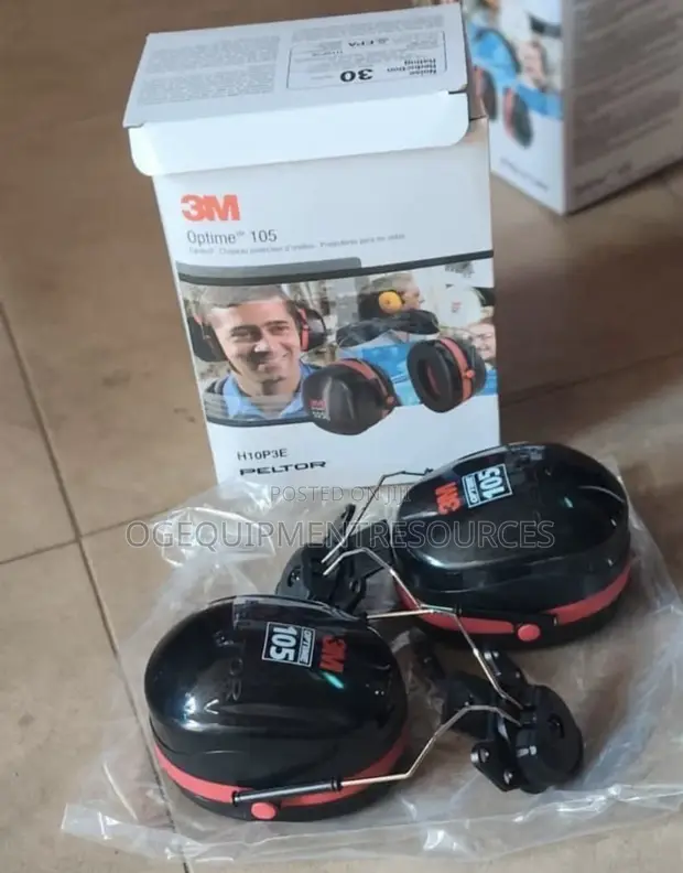 3M Ear Muffs - Hard Hat Attached - 1