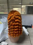 12" Full Frontal Deep Wave Wig - Wine #350 Gashin Mutum - 2