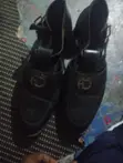 Black Leather Men's Dress Shoes - Size 44 - 2
