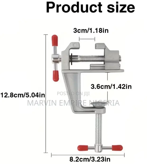 Industrial Mini Table Vice with 360° Swivel Clamp - 1