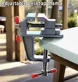 Industrial Mini Table Vice with 360° Swivel Clamp - 4