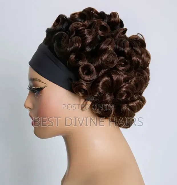 SDD Quality Short Band Bounce Wig - Launi 4, Gashin Mutum - 1