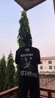Maza Baƙar Vaporwave Roman Statue Graphic Oversized T-Shirt - 1
